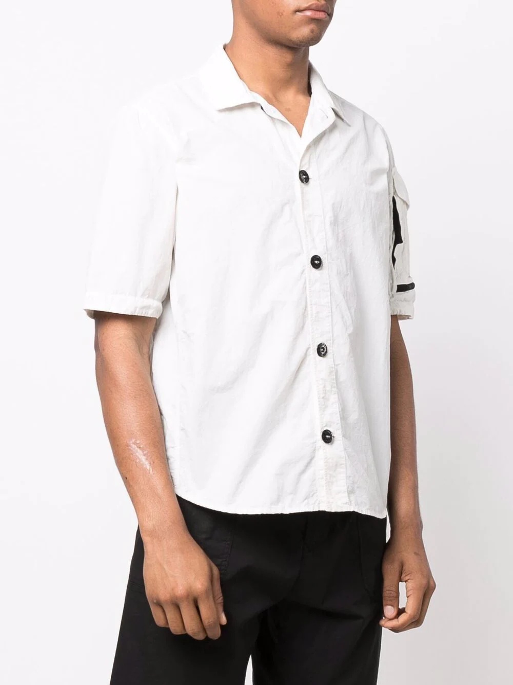 patch pocket short-sleeve shirt - 3