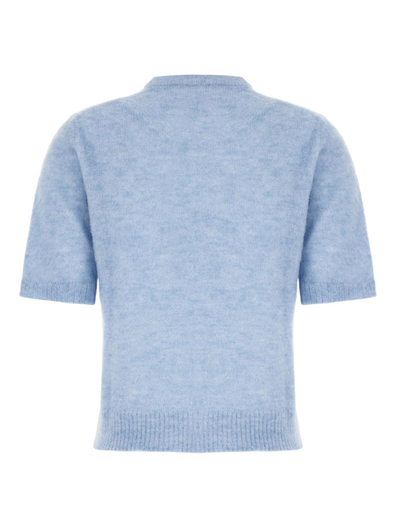 GANNI short-sleeve wool sweater outlook