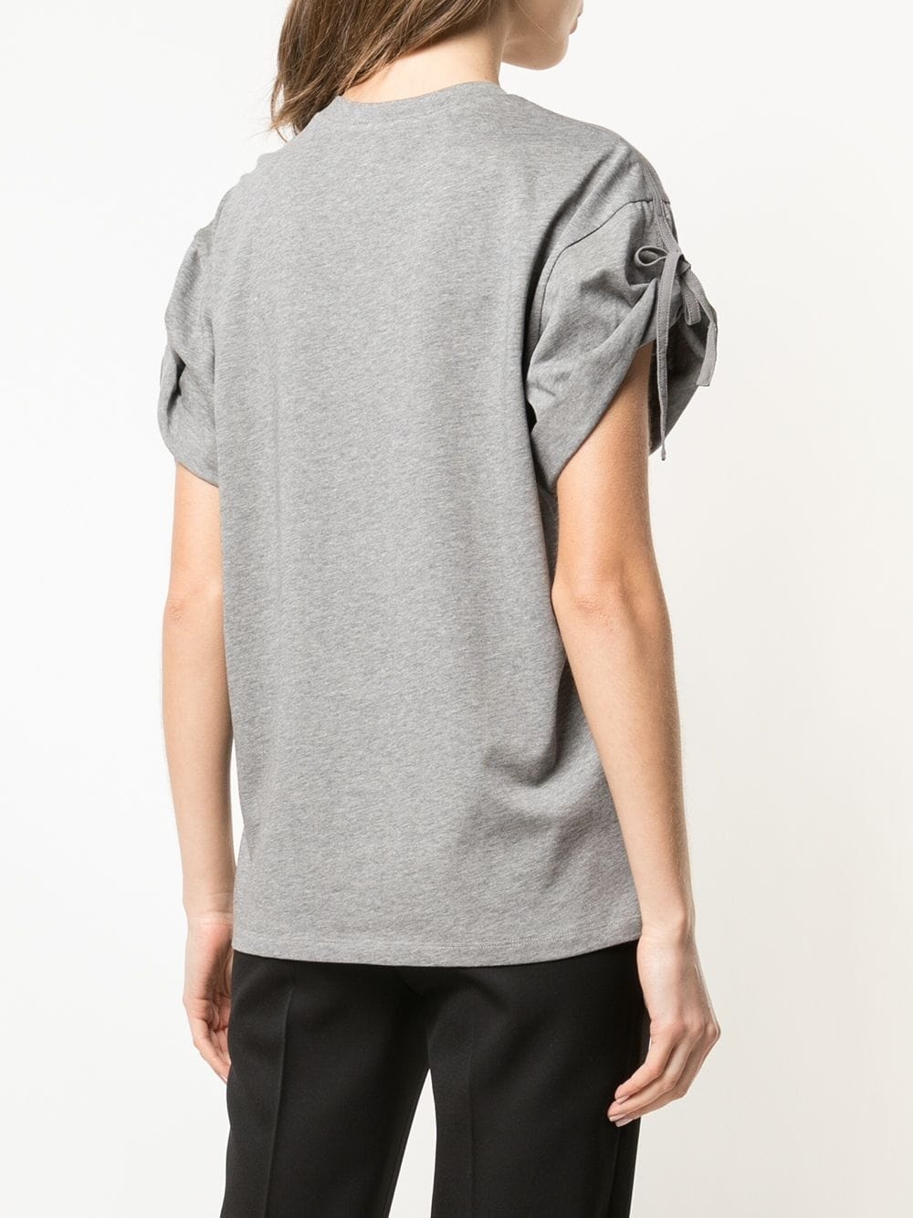 tied short-sleeved T-shirt - 4