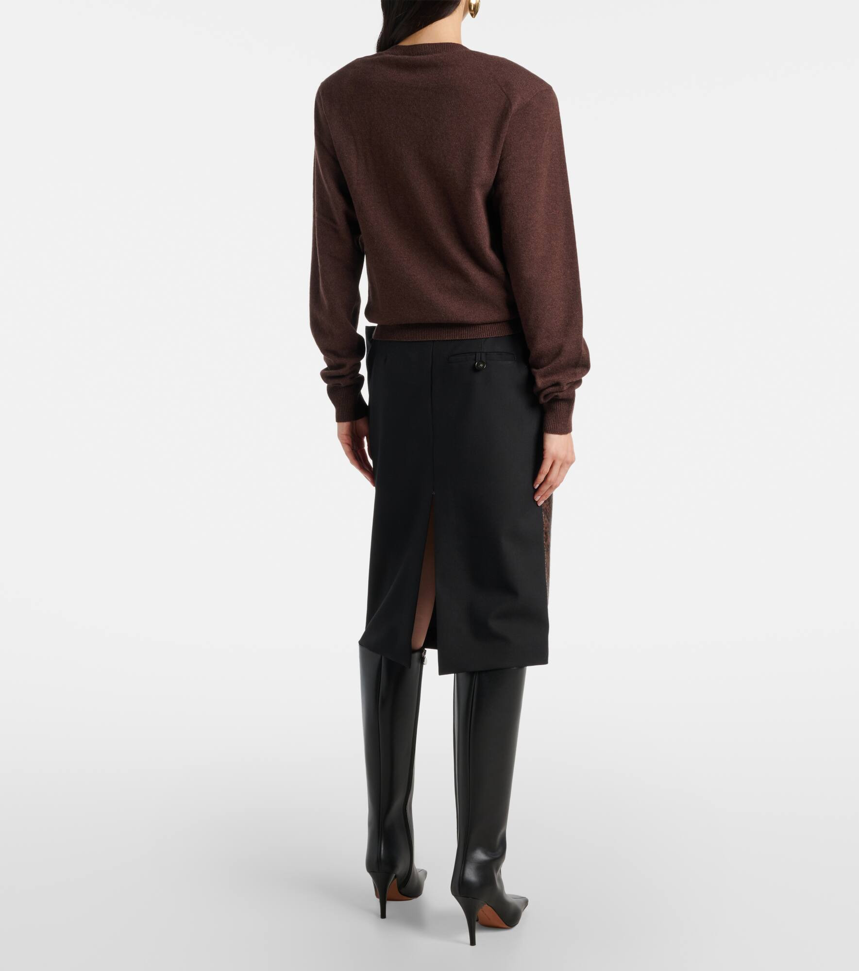 Cashmere and wool sweater - 3
