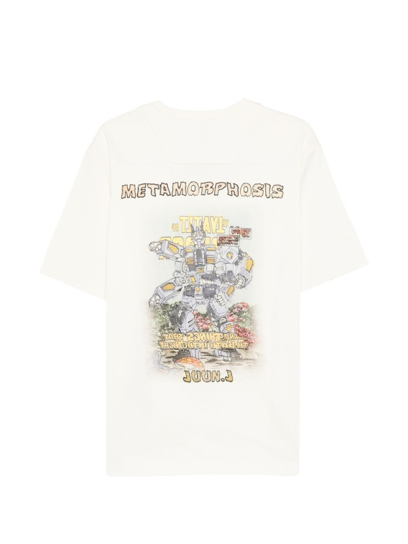 JUUN.J beige crew-neck T-shirt outlook