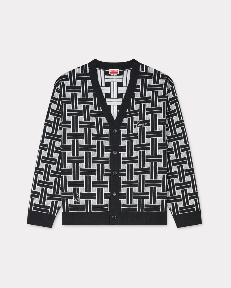 'KENZO Weave' embroidered cardigan 1