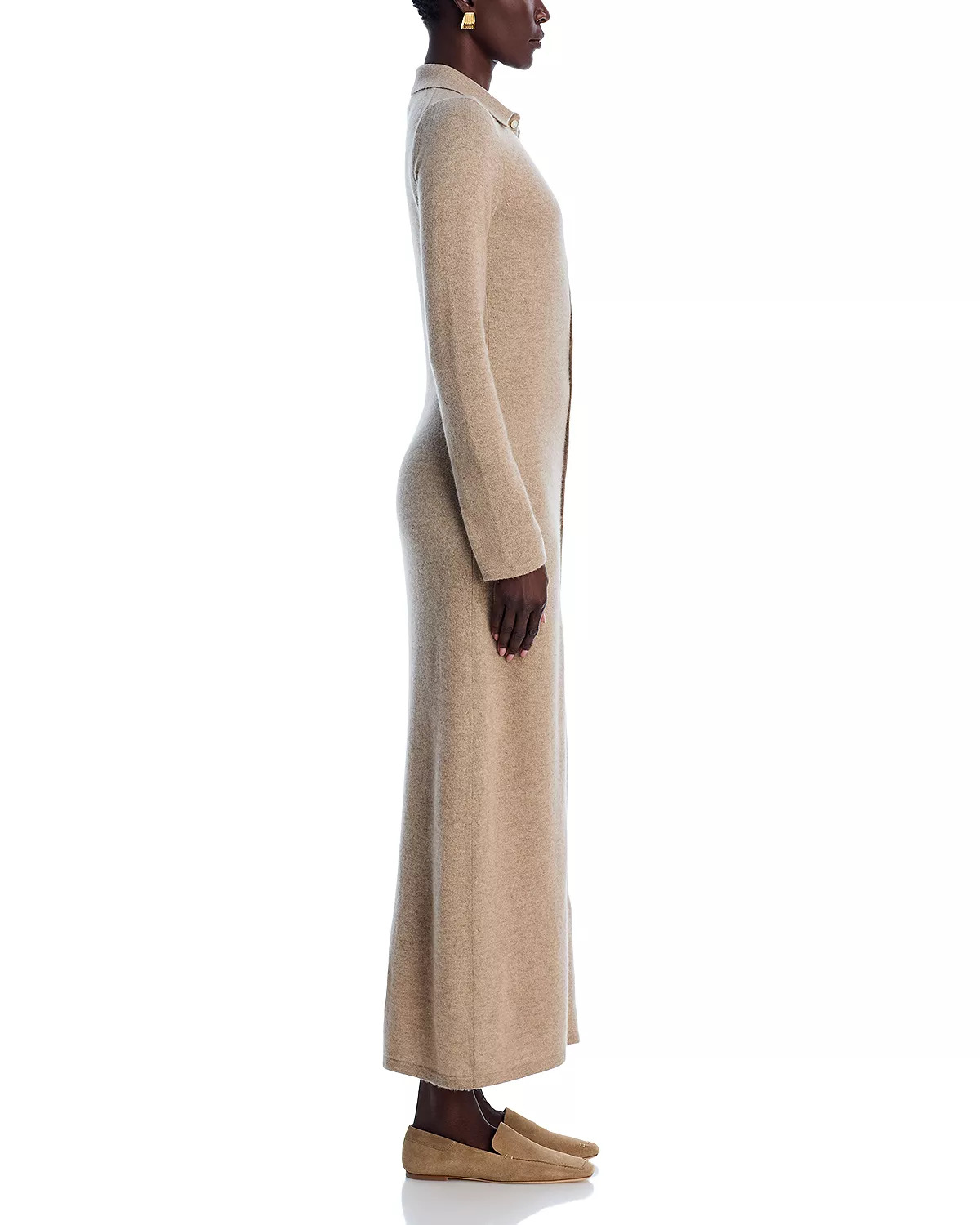 Showtime Cashmere Shirt Dress - 5