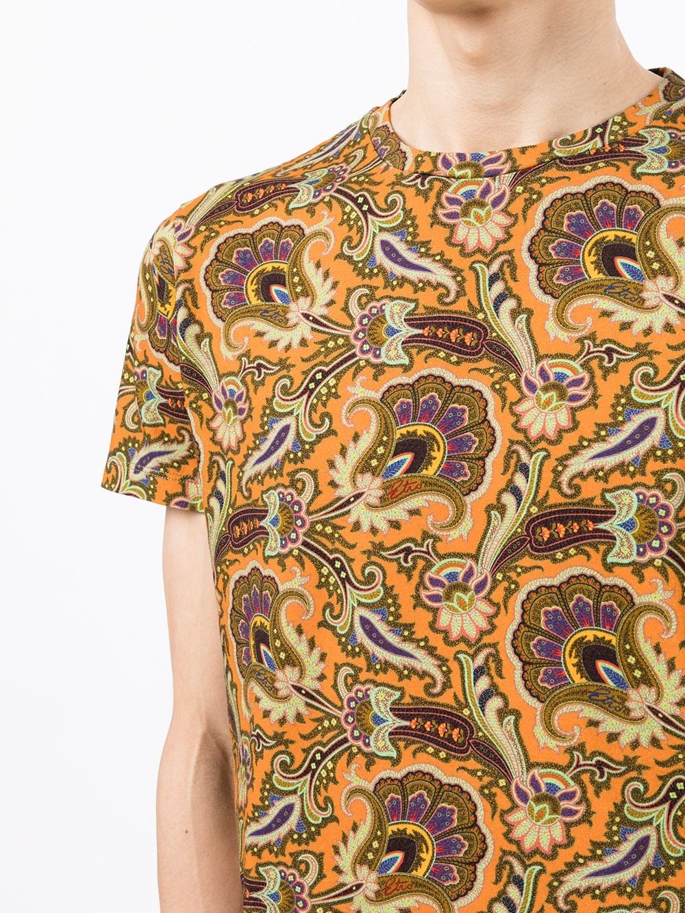 paisley-print cotton T-shirt - 5