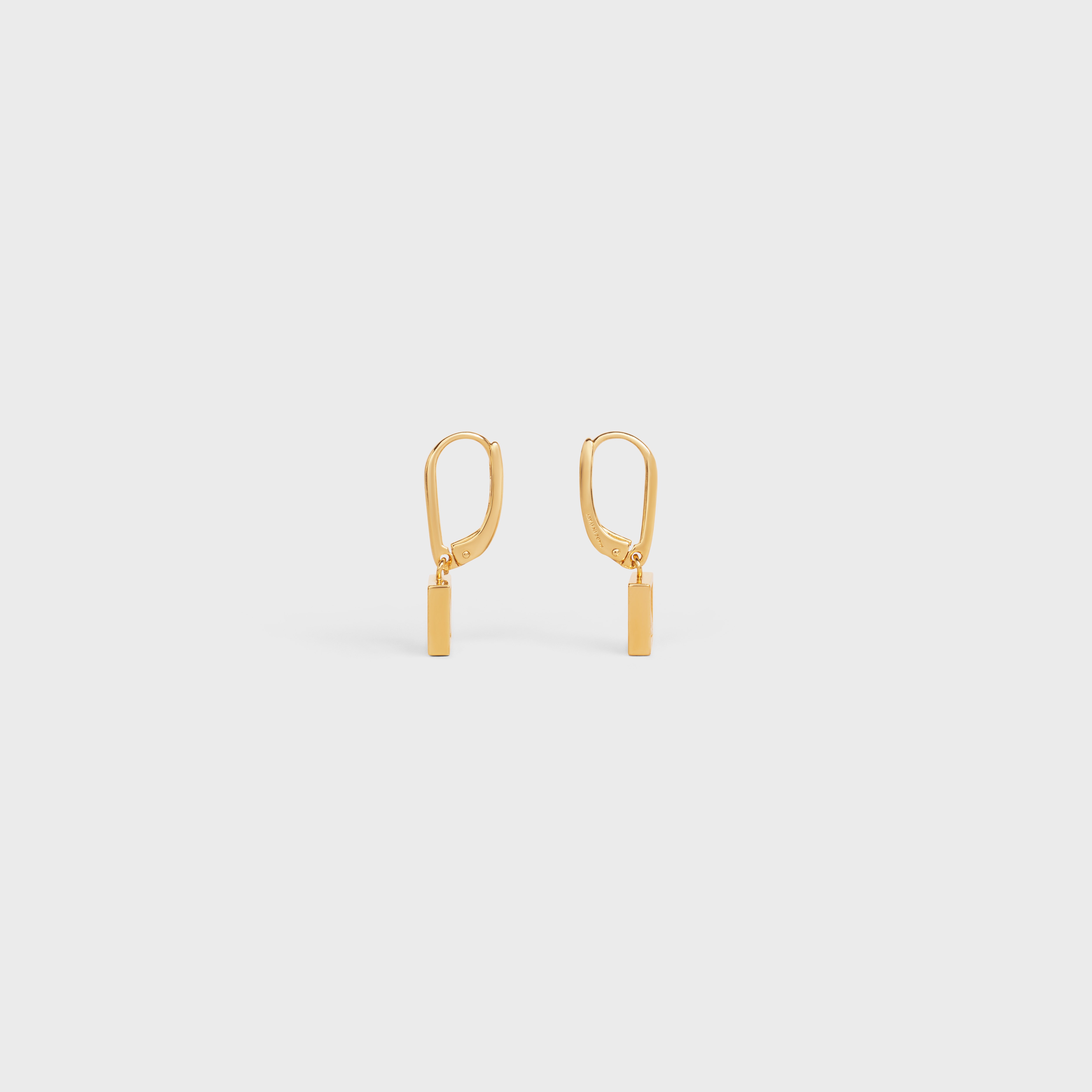 Celine Separables Mini Signatures Earrings Set in Brass with Gold Finish - 3