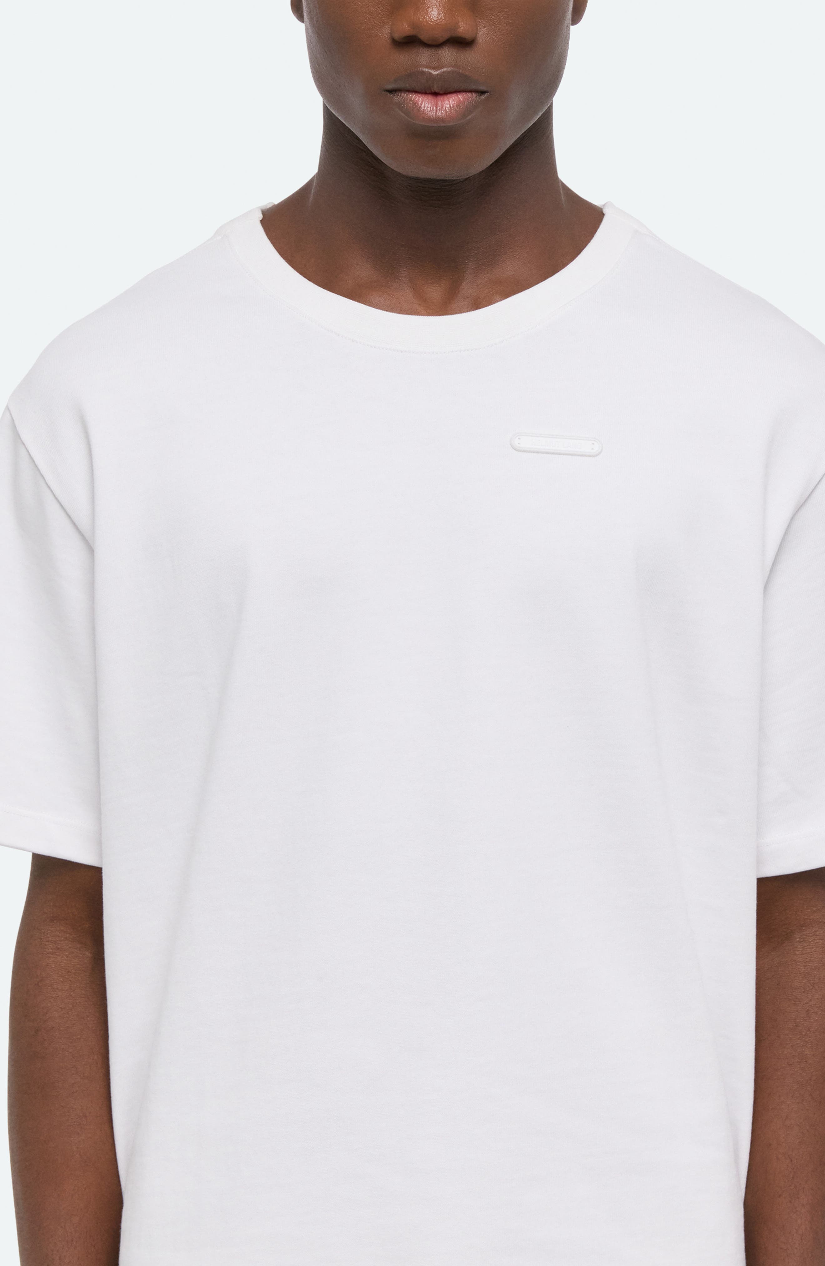 Helmut Lang Classic Washed Cotton Jersey T-Shirt in Optic White at Nordstrom - 4