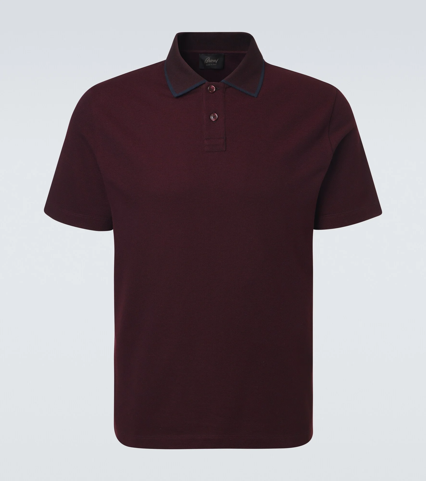 Cotton piqué polo shirt - 1