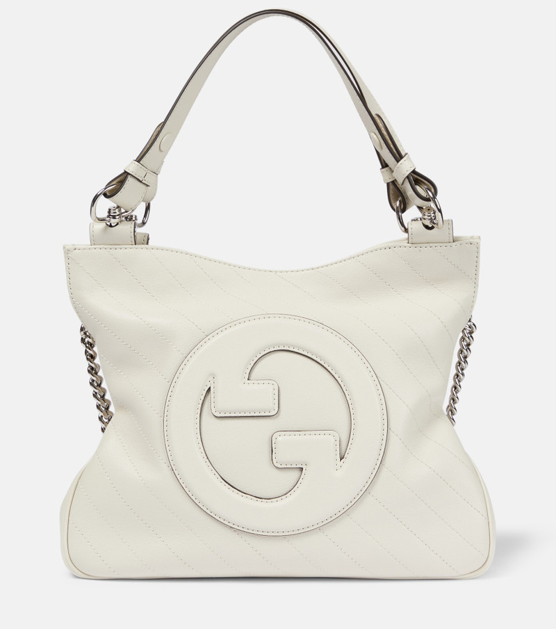 Interlocking G leather tote bag - 1