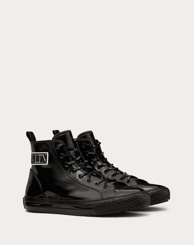 Valentino Giggies High-top Sneaker in Patent Calfskin outlook