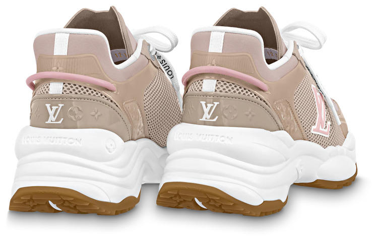 (WMNS) LOUIS VUITTON Run 55 Sneakers 'Tan Pink' 1ABVMW - 4