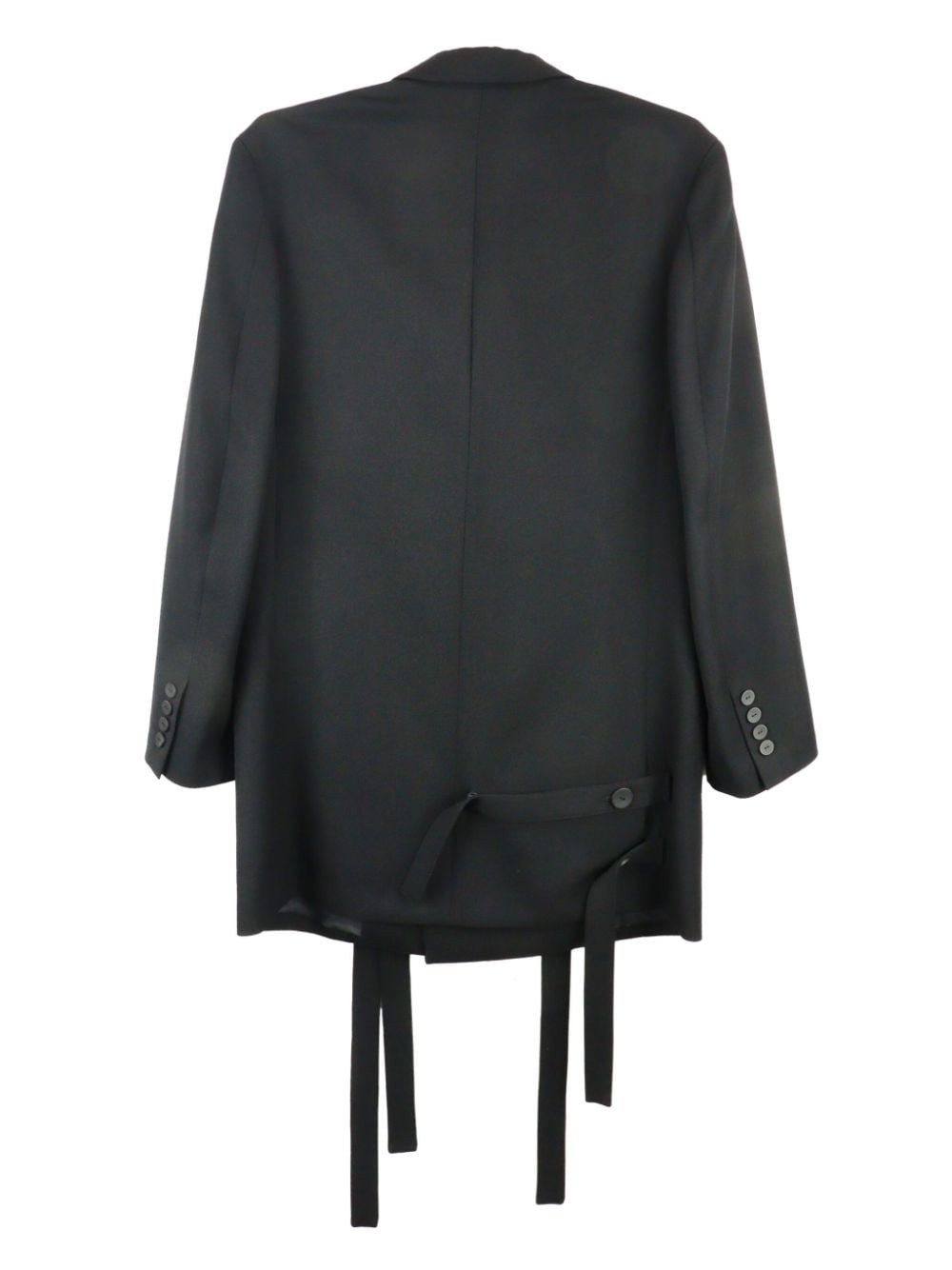 Worsted Tasmania belted wool blazer - 2