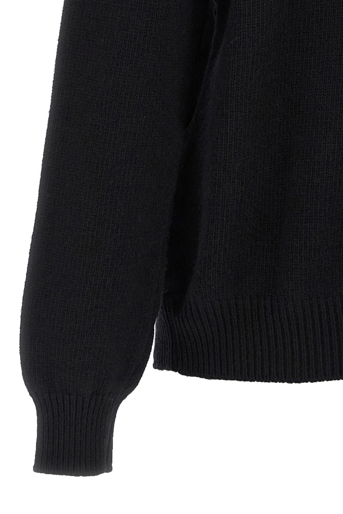 Logo bimaterial cardigan - 4