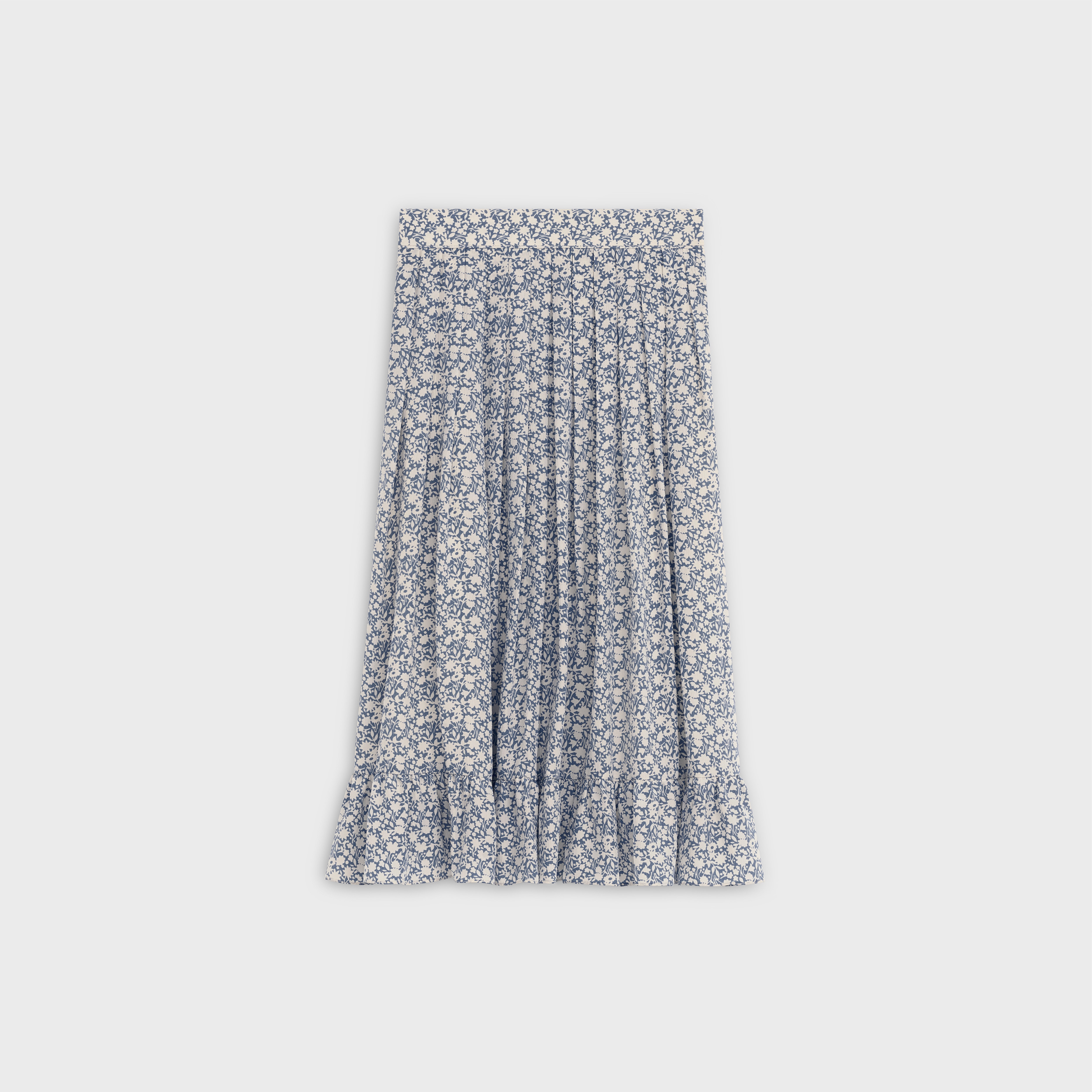PRAIRIE SKIRT IN PRINTED SILK CREPON - 1