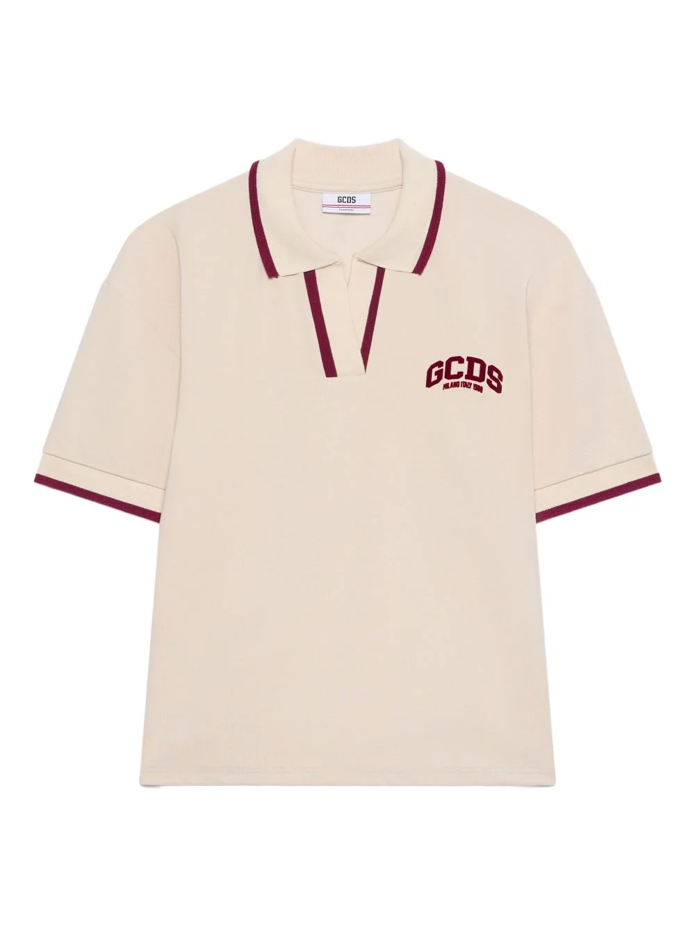 tipped polo shirt - 1
