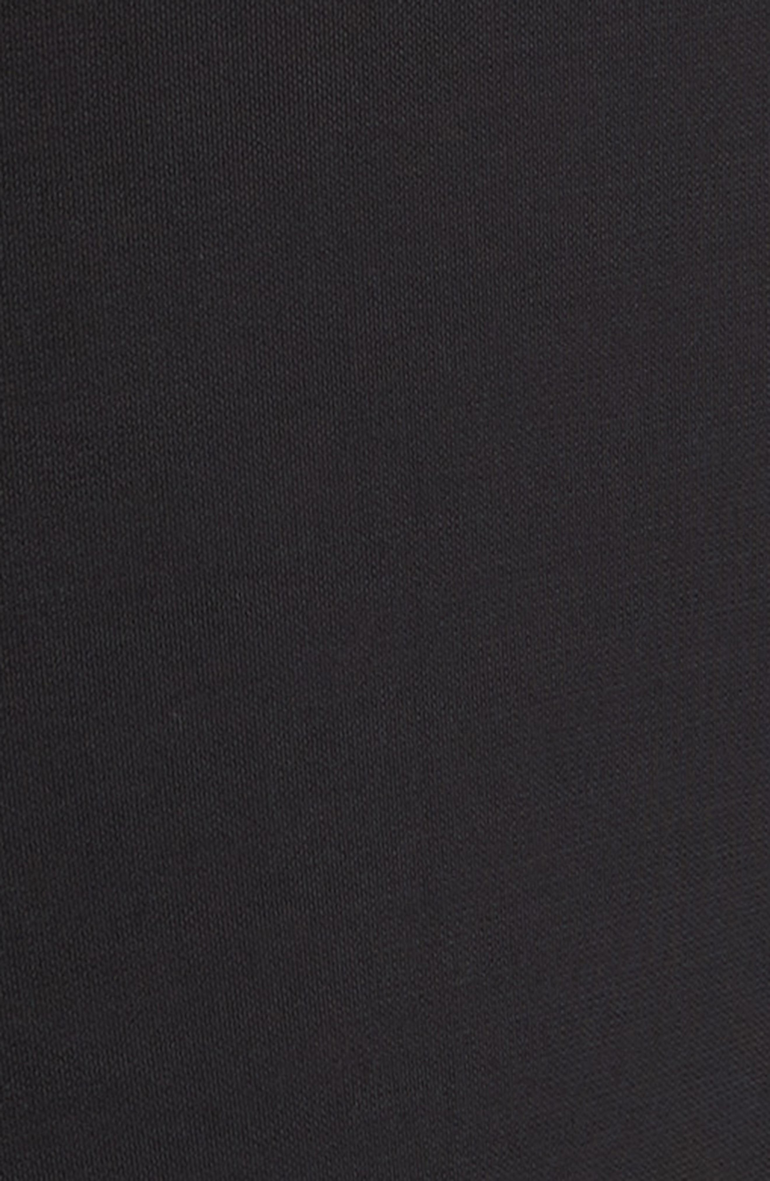 TOTEME Draped Long Sleeve Jersey Dress in Black at Nordstrom - 6