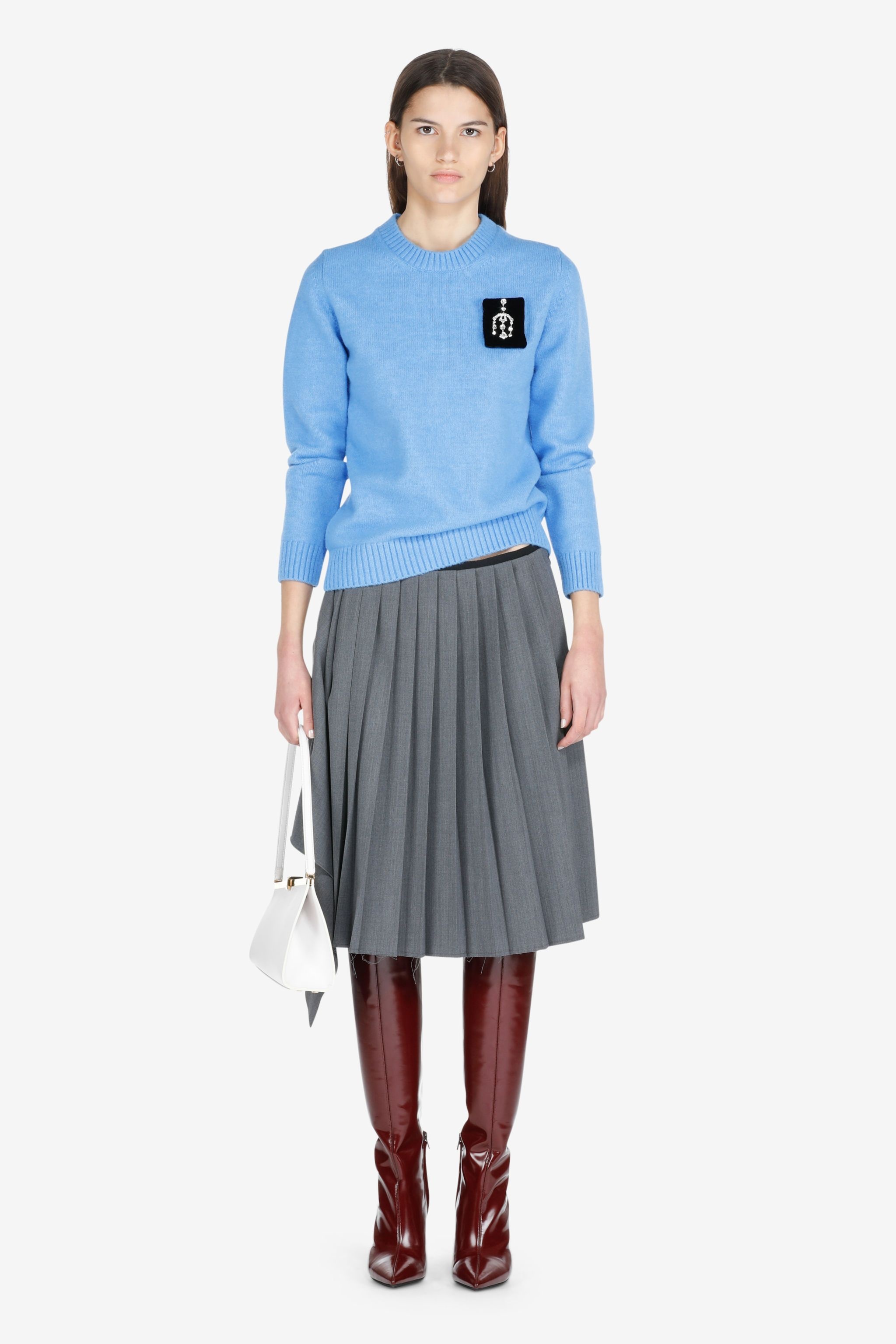 ASYMMETRIC PLEATED SKIRT - 4