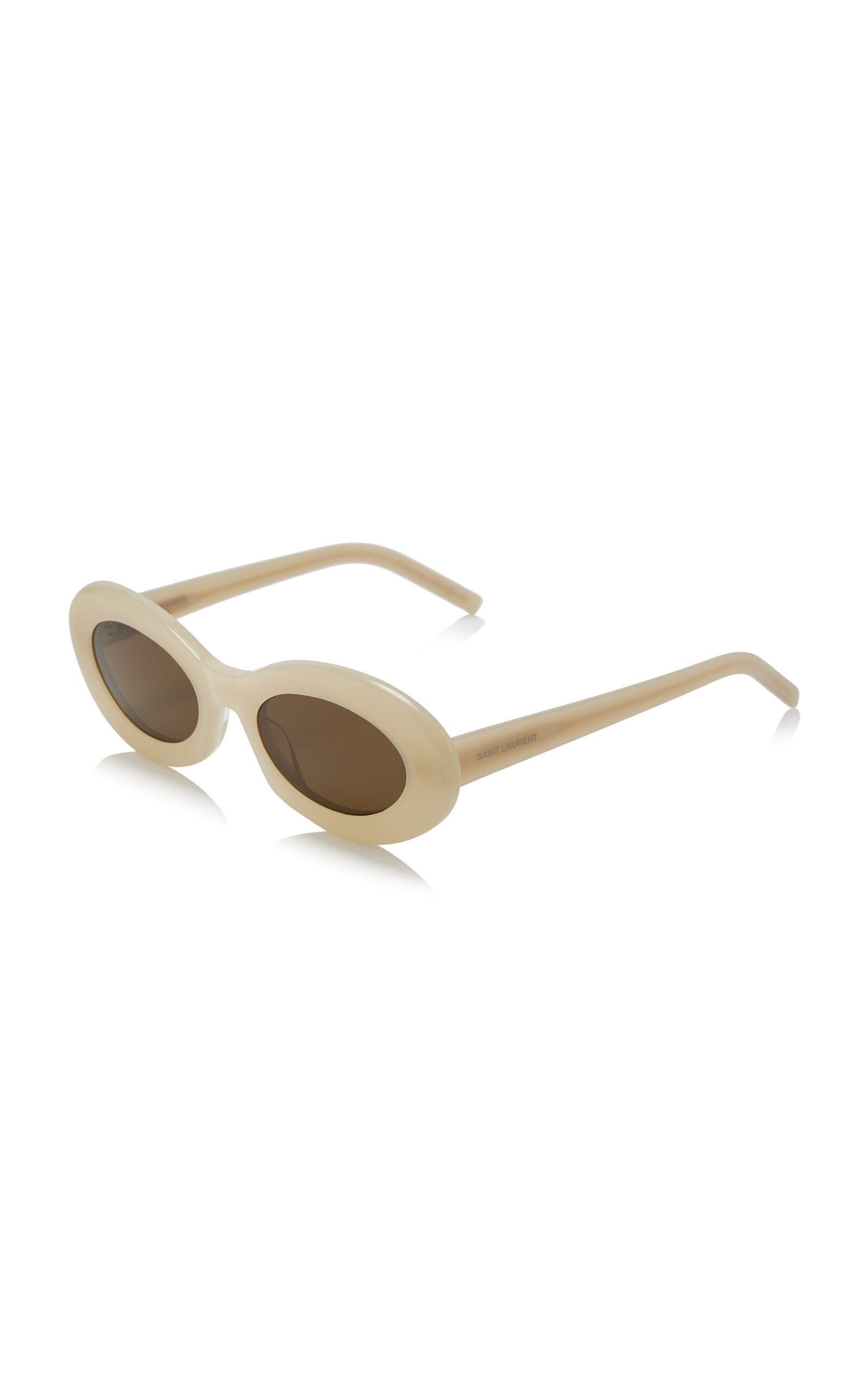 Round-Frame Acetate Sunglasses ivory - 3