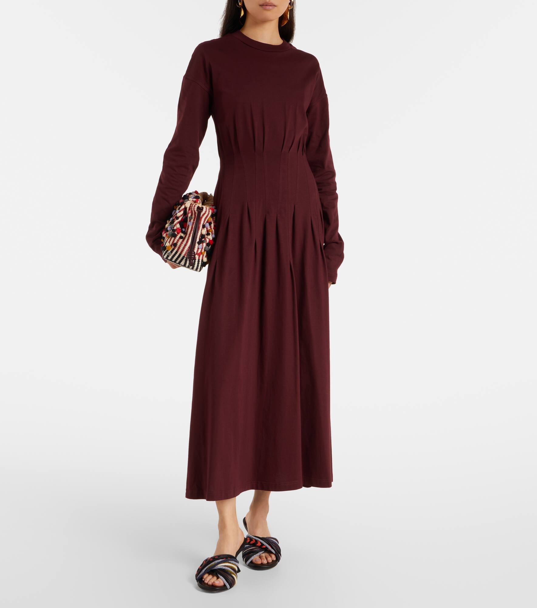 Cotton midi dress - 2