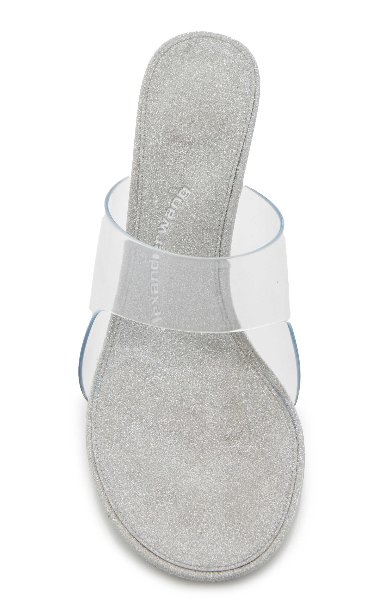 【関税込み】Alexander Wang シルバー Nudie 105 ヒールサンダル Alexander Wang Nudie Gel PVC Sandals silver | modaoperandi
