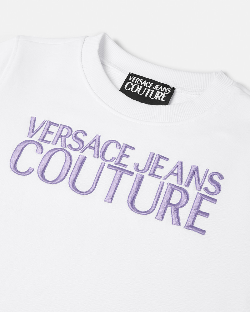 VERSACE JEANS COUTURE Embroidered Cotton-Jersey Sweatshirt outlook