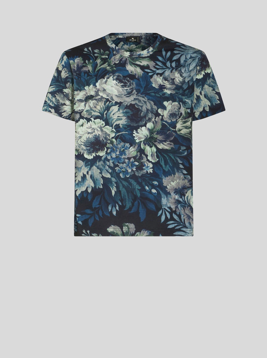 FLORAL PRINT T-SHIRT - 1