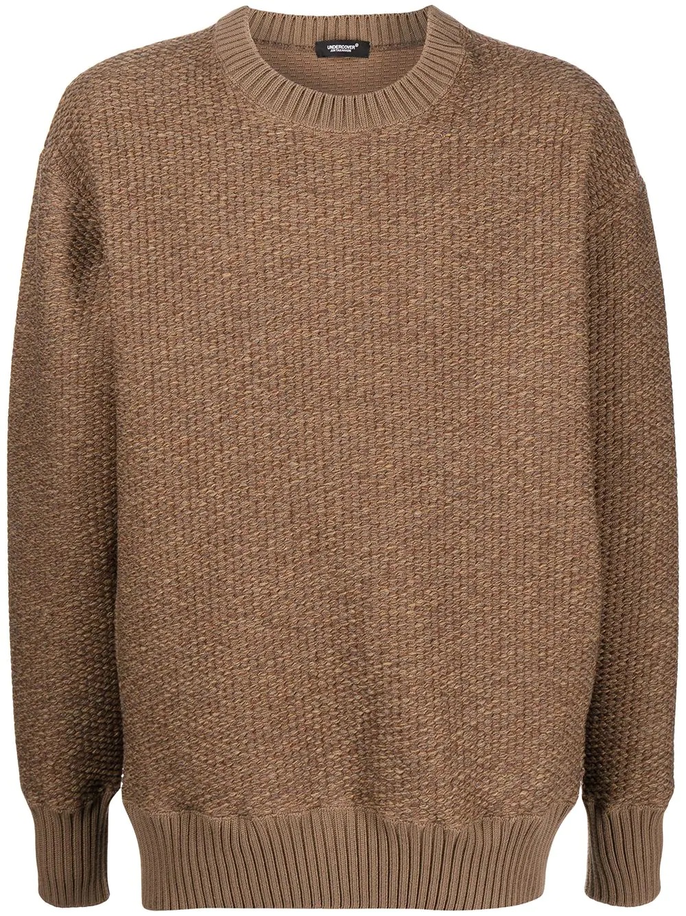 ribbed crew-neck jumper - 1