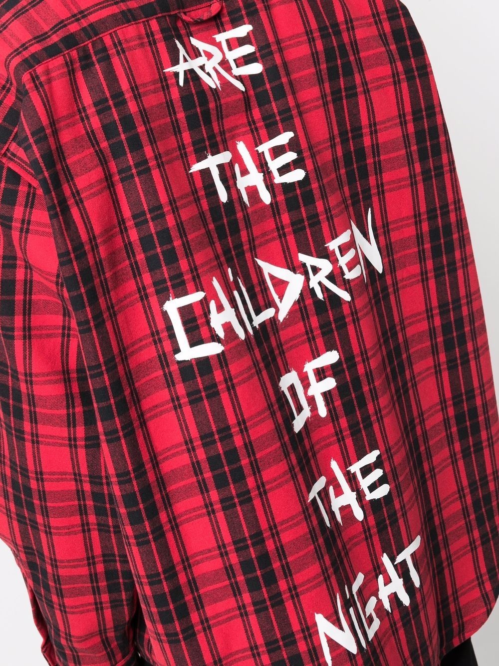 Anarchy check-print shirt - 6