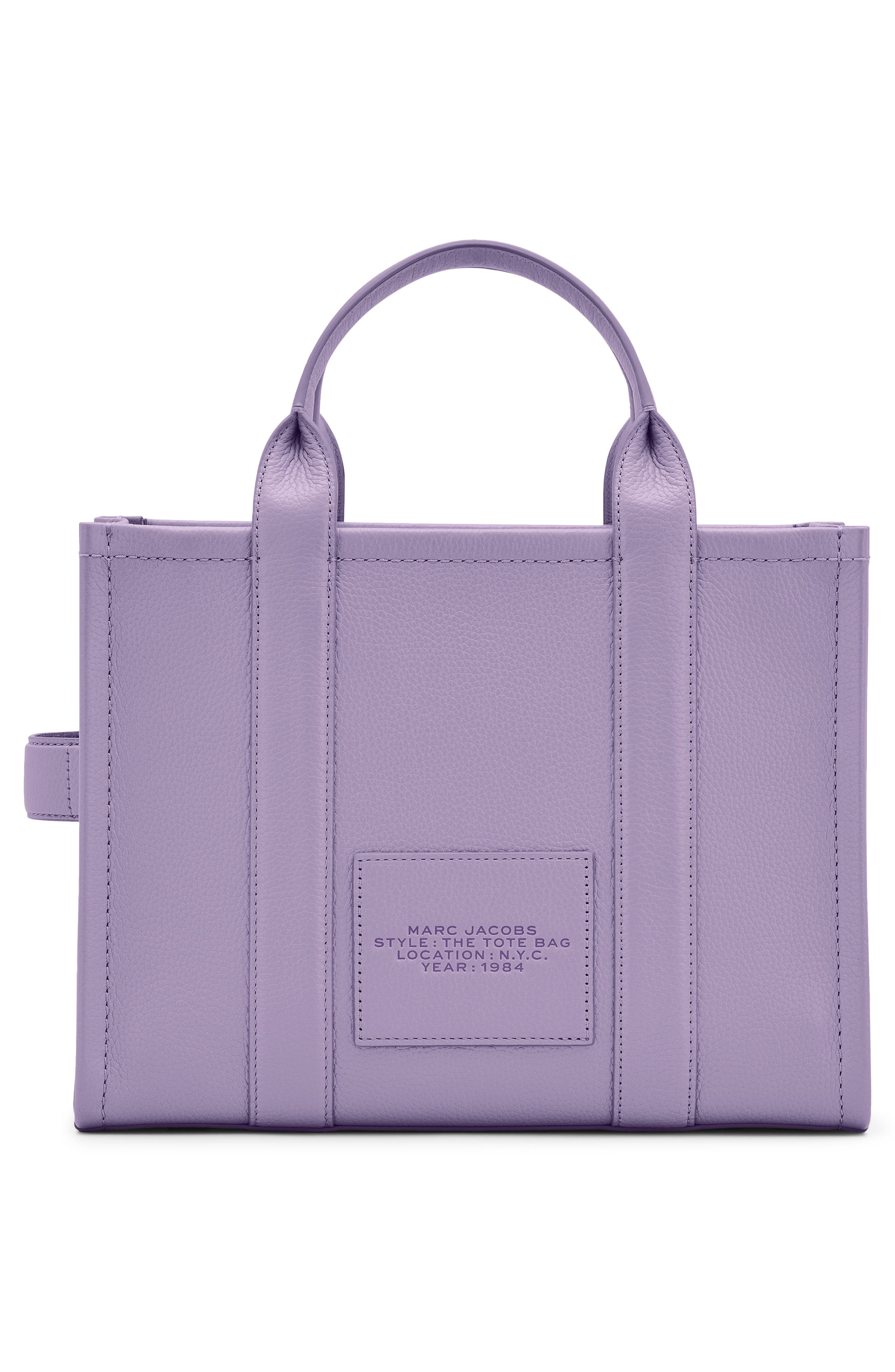 Marc Jacobs The Leather Medium Tote Bag in Lilac at Nordstrom - 3