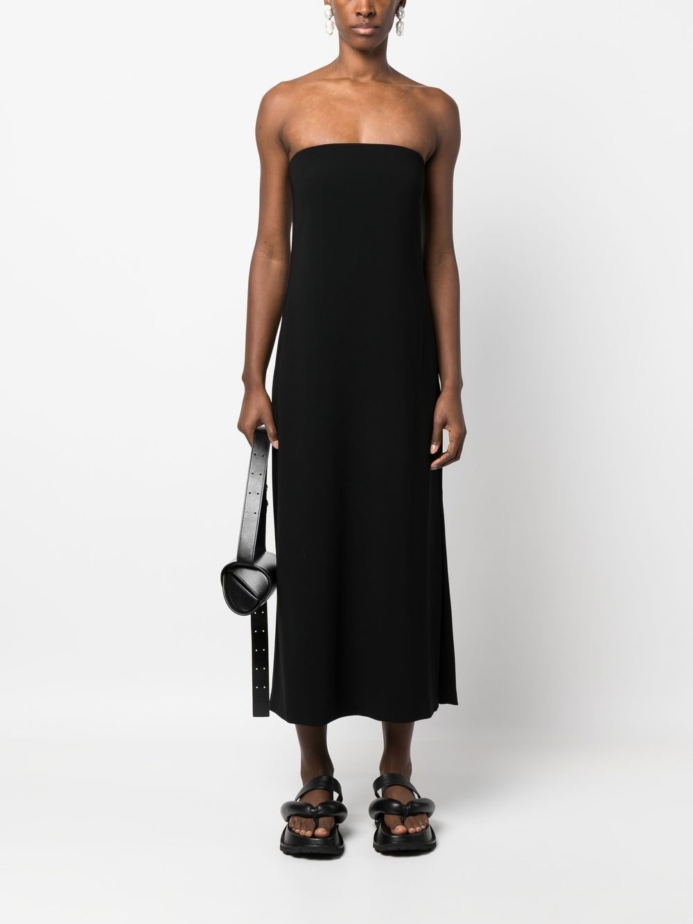 strapless maxi dress - 2