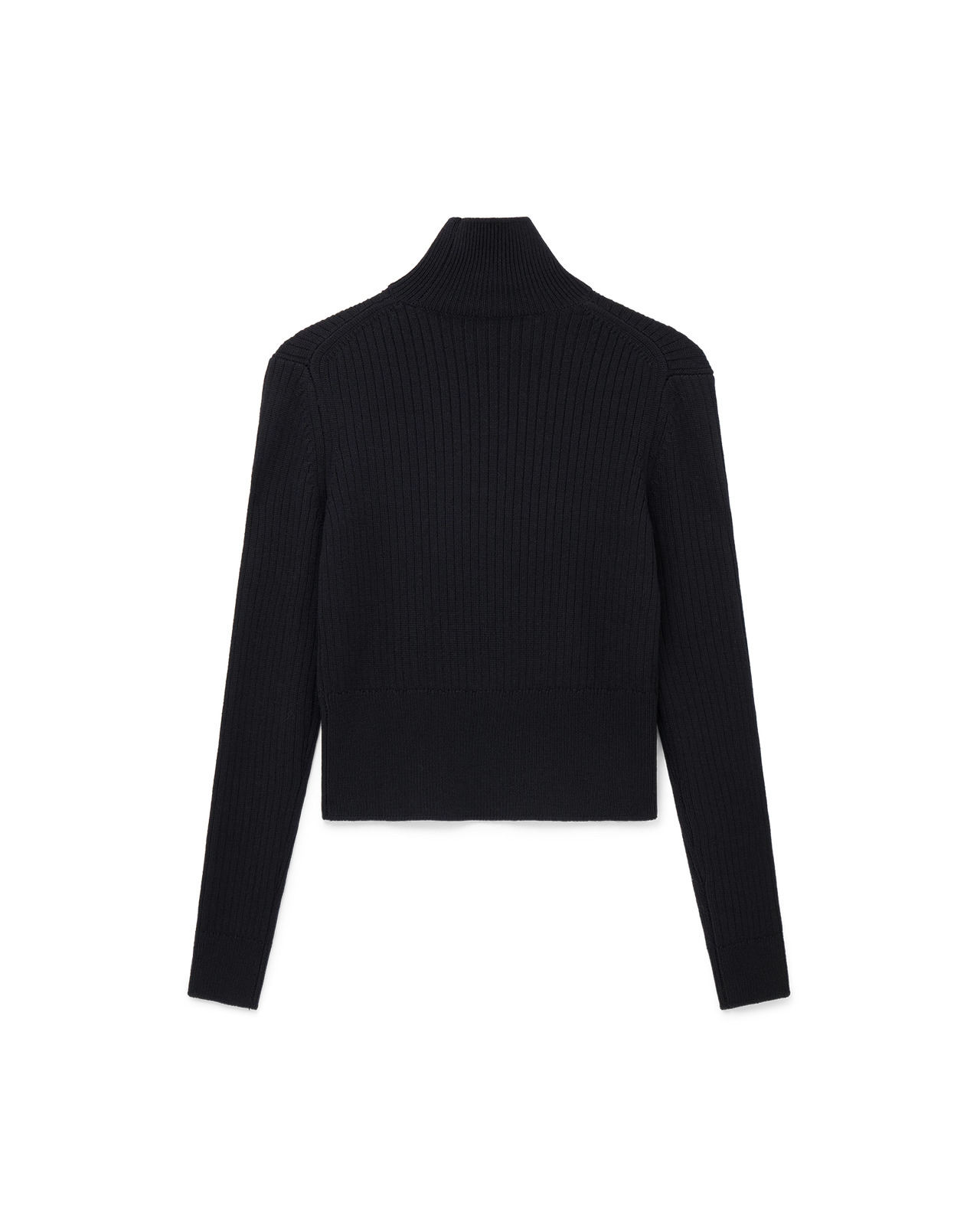 Rib High Neck Jumper - 2