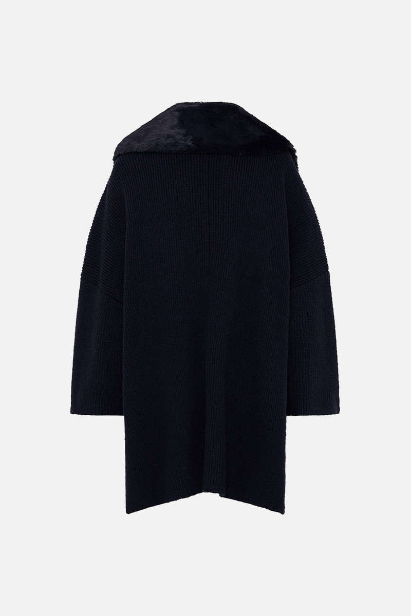 KNIT RELAXED LAYER WITH FAUX FUR 7