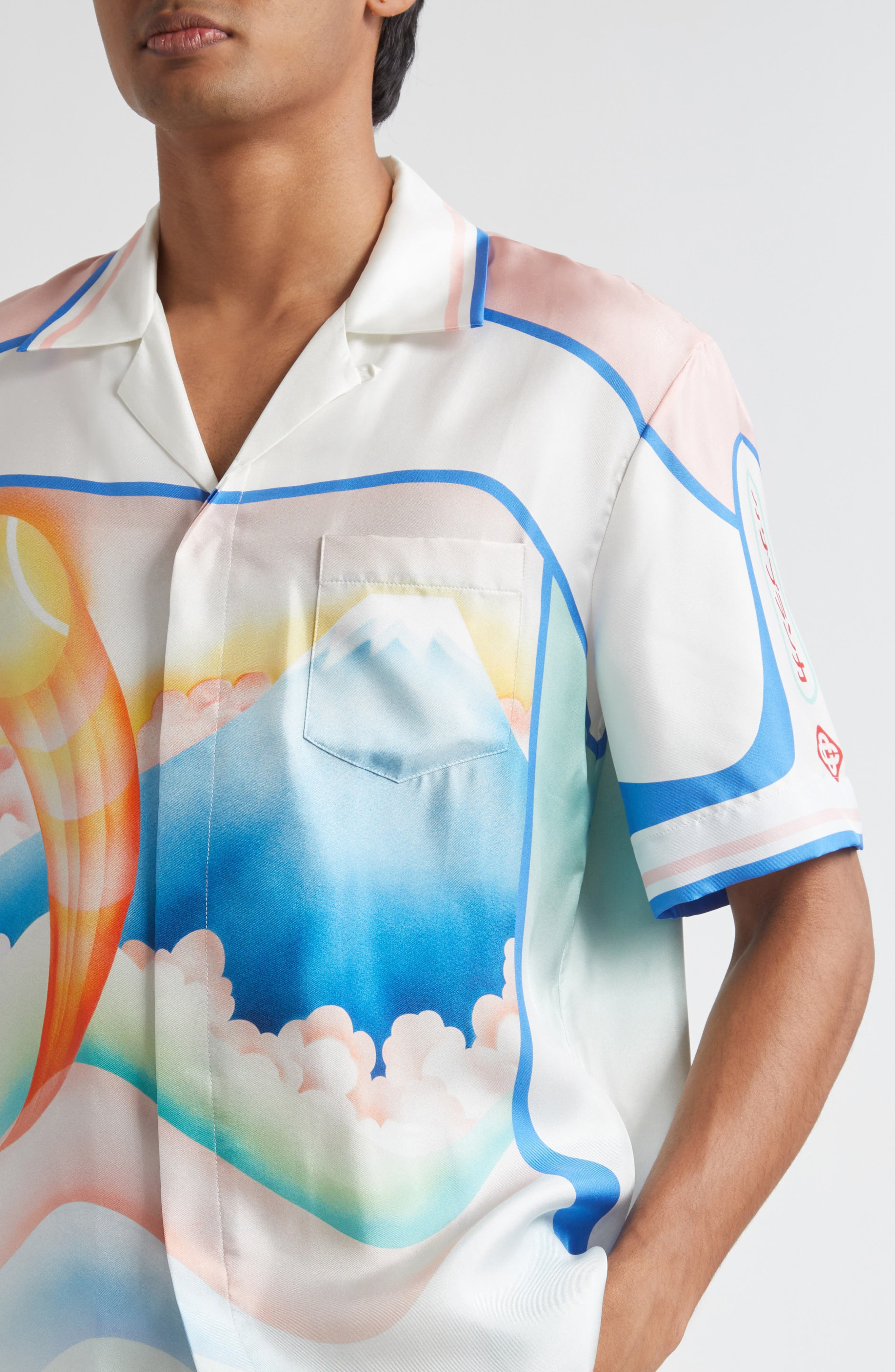 Casablanca Fuji Dream Silk Camp Shirt at Nordstrom - 5
