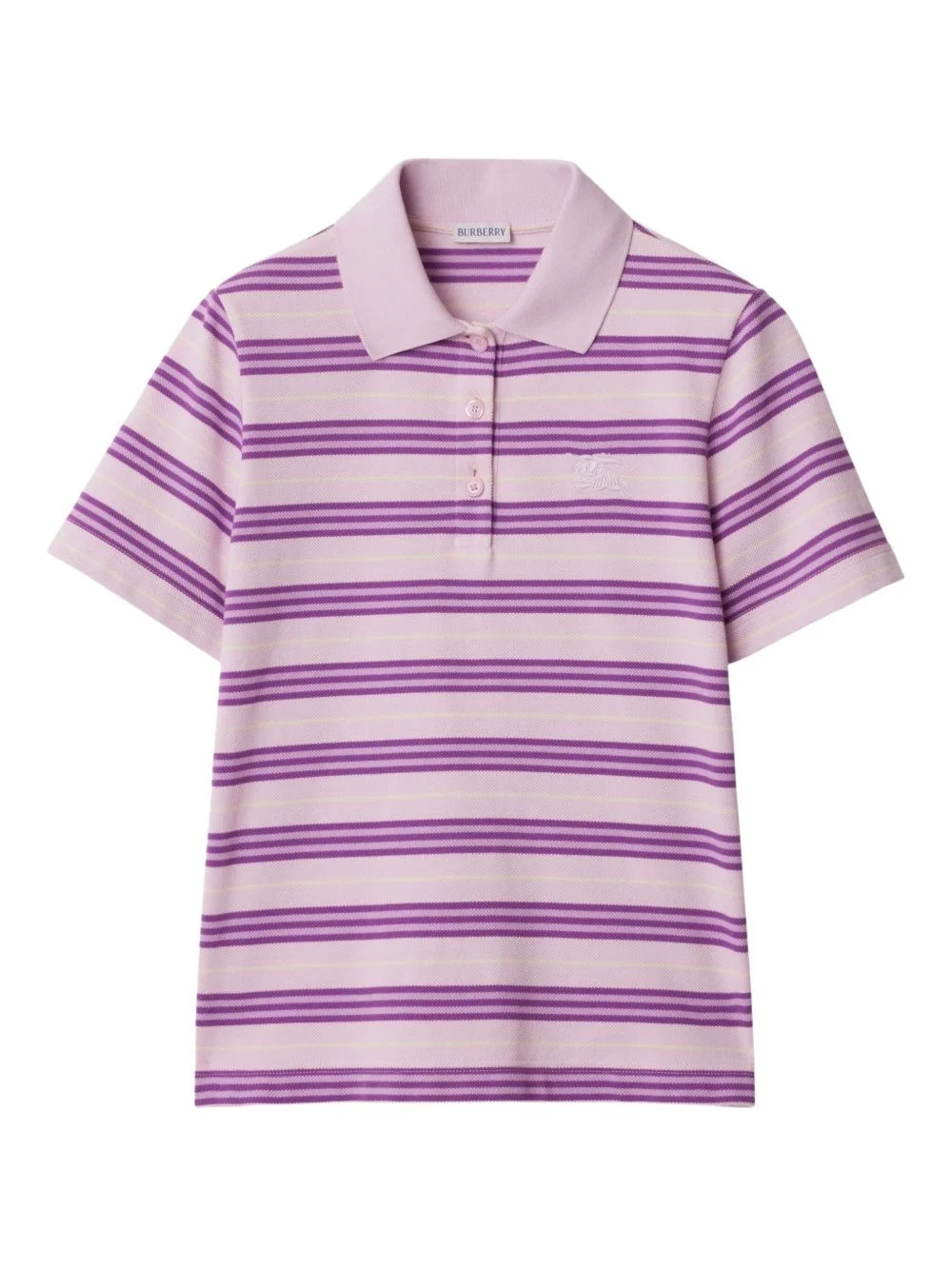 striped cotton polo shirt - 1