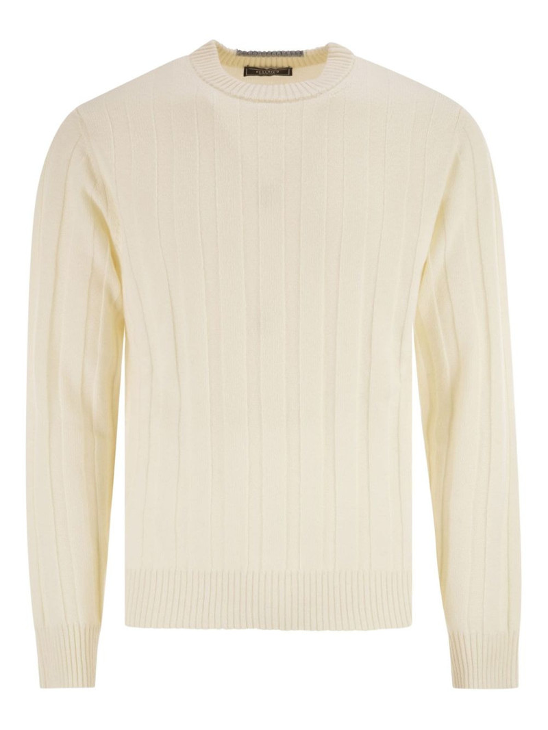 ribbed-knit crew-neck jumper 1