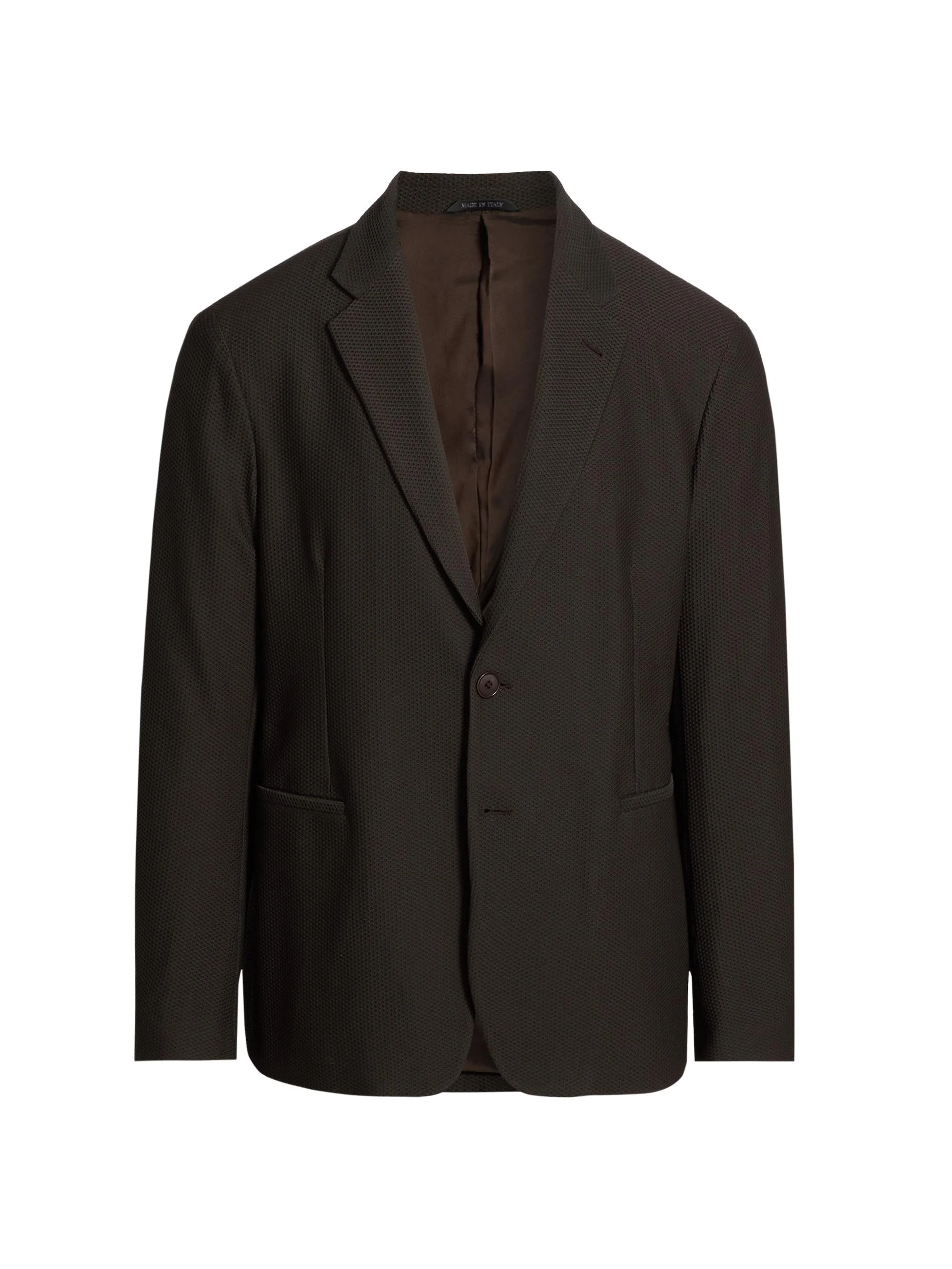 Men's Rice Stitch Sport Jacket - Brown - 1