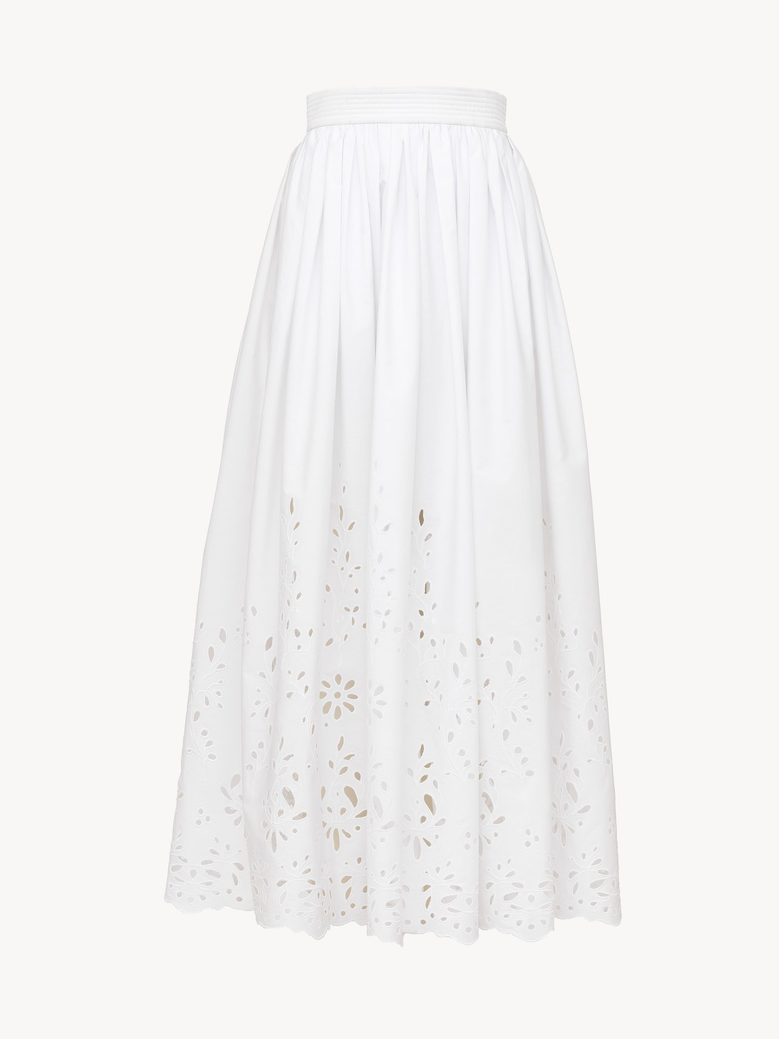 EMBROIDERED MID-LENGTH SKIRT - 4