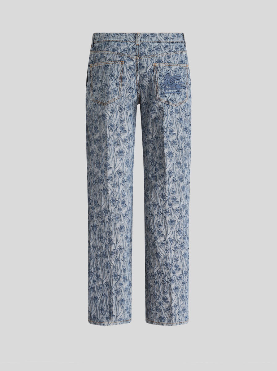 BAGGY JACQUARD JEANS - 2