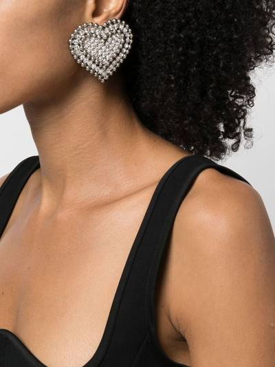 Alessandra Rich heart-shaped earrings outlook
