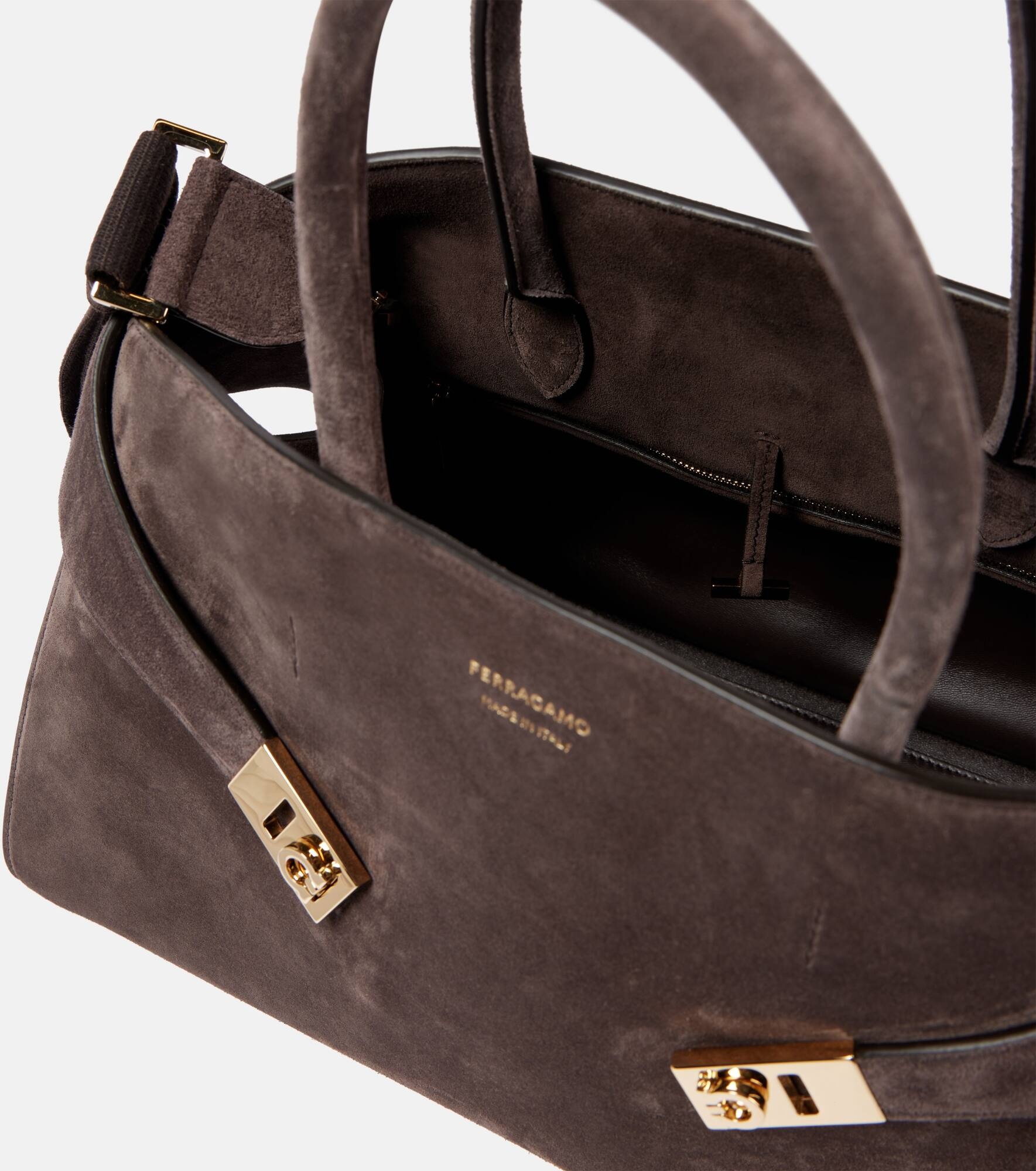 Hug Large suede tote bag - 3