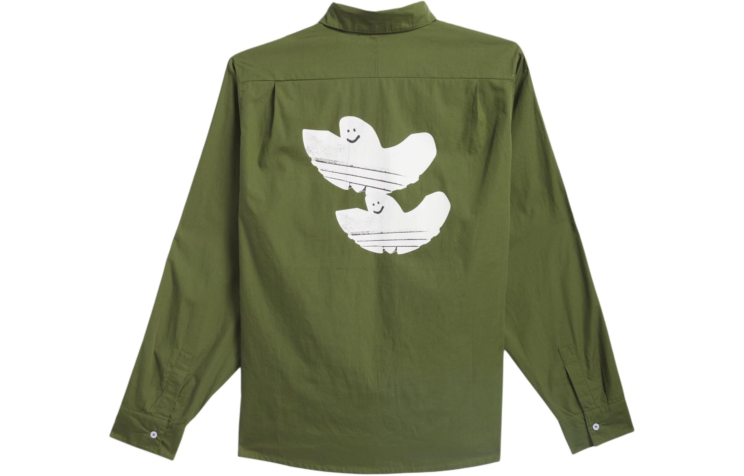 adidas Originals Shmoofoil Button Up Asia Sizing 'Green White' IU0081 - 4