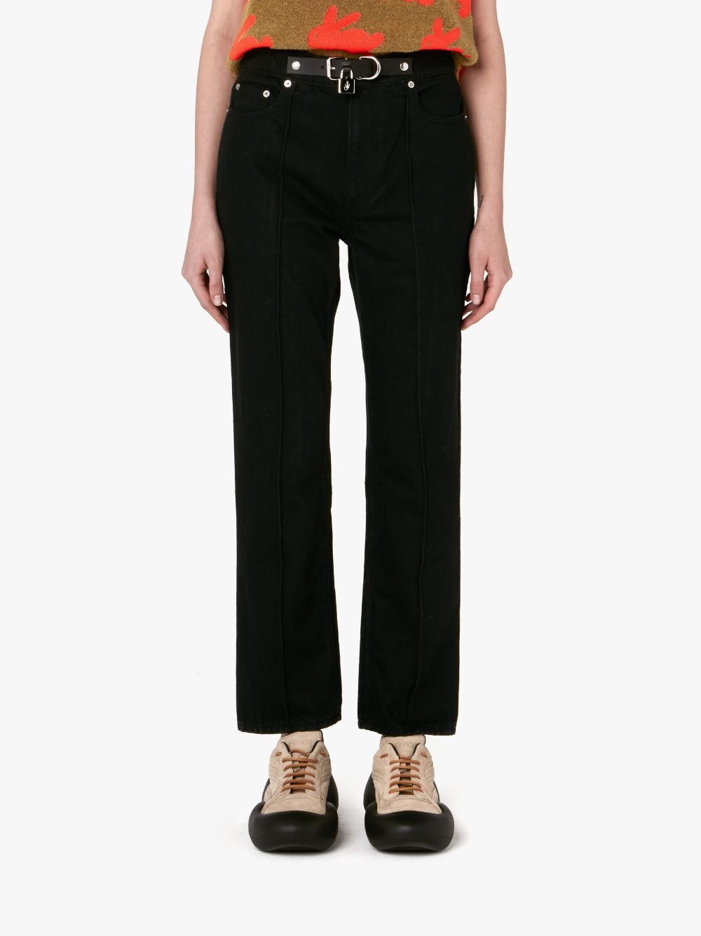 PADLOCK STRAP SLIM FIT DENIM JEANS - 2