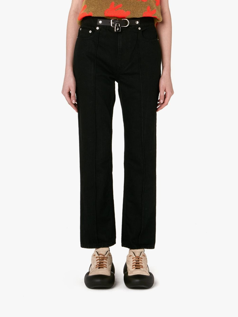JW Anderson PADLOCK STRAP SLIM FIT DENIM JEANS outlook