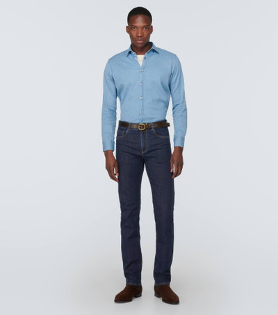 Canali 5-pocket straight jeans outlook