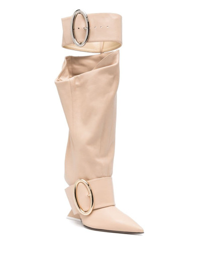 THE ATTICO Dada Slouchy 108mm leather boots outlook