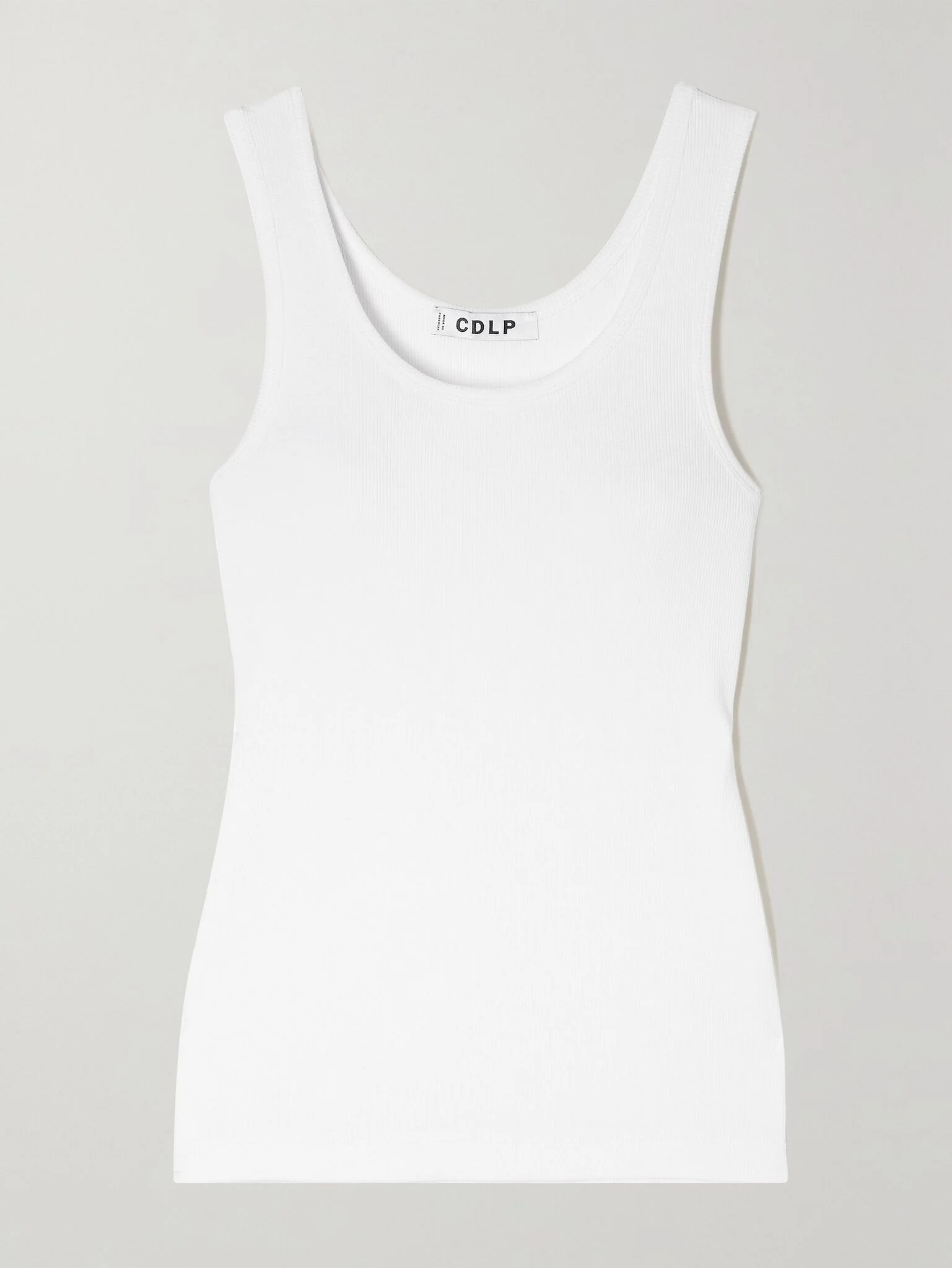 + NET SUSTAIN ribbed TENCEL Lyocell-blend tank White - 1