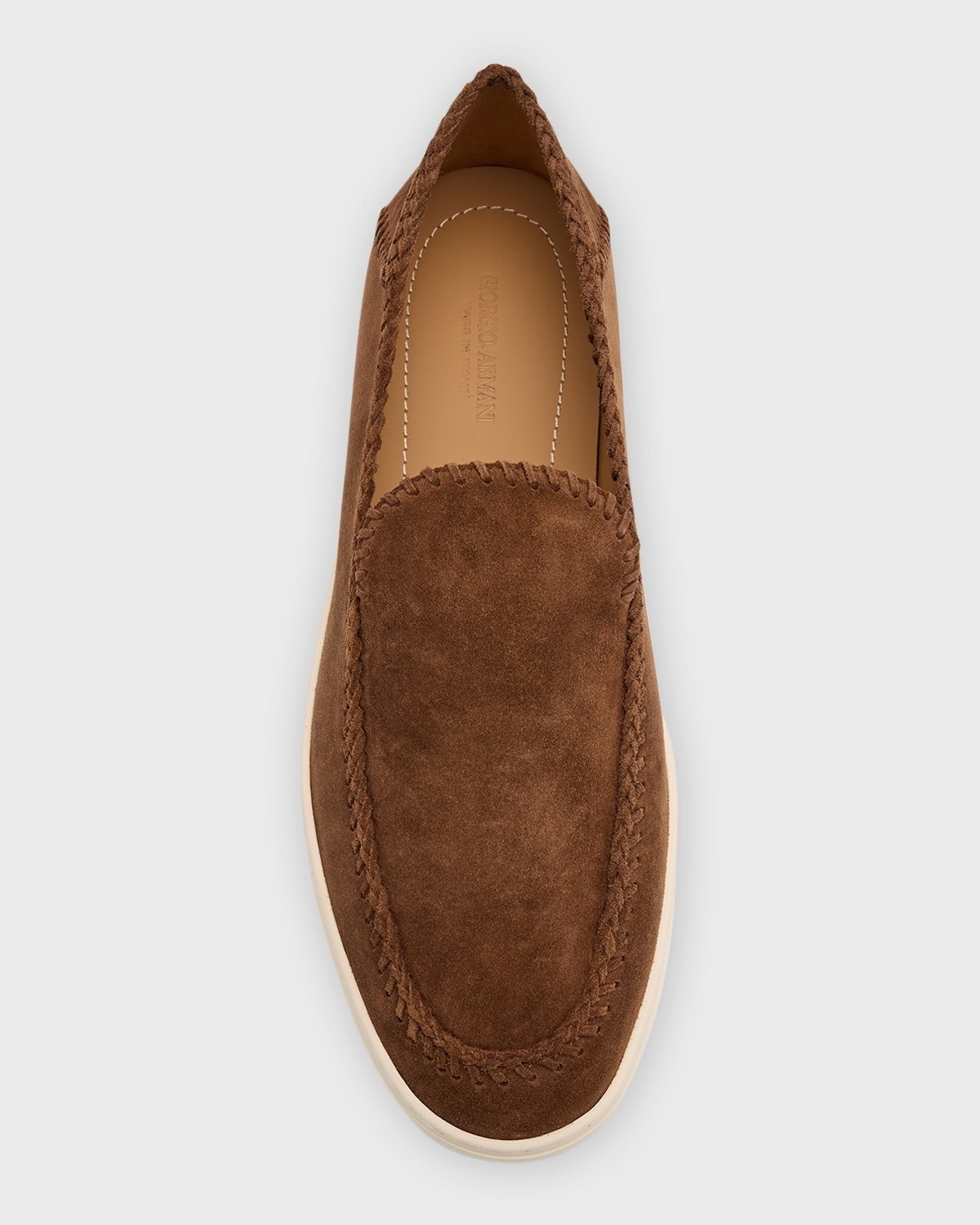 Men's Suede Sneaker-Sole Loafers - 5