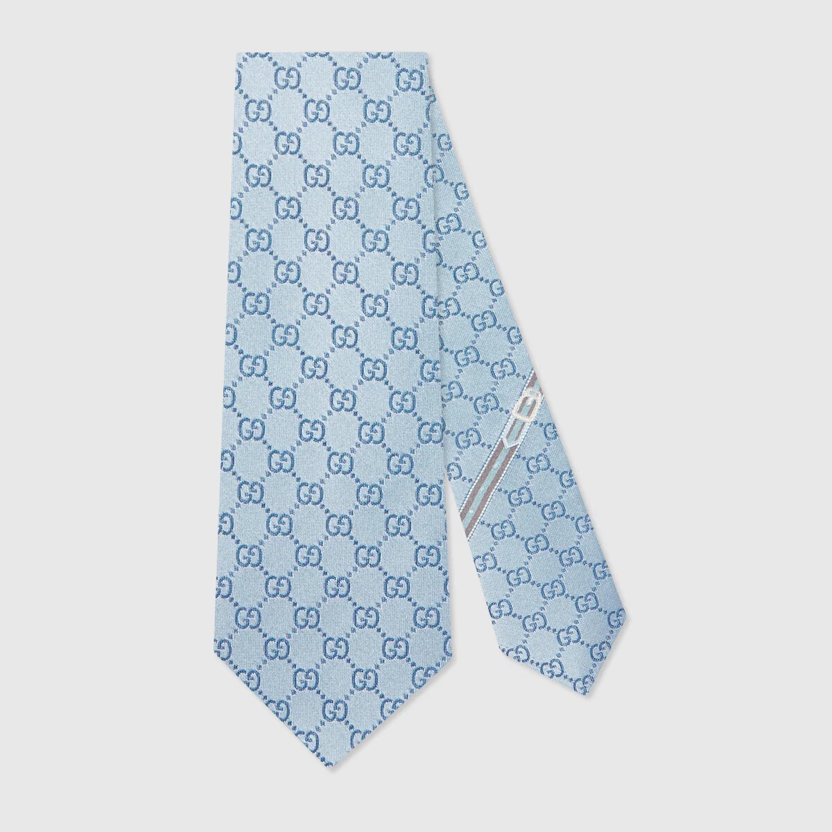 GG pattern silk tie - 1