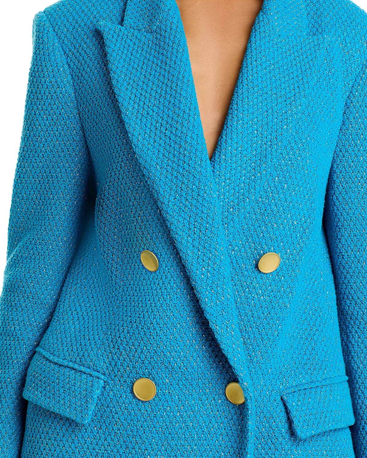 Riva Knit Double Breasted Blazer - 5