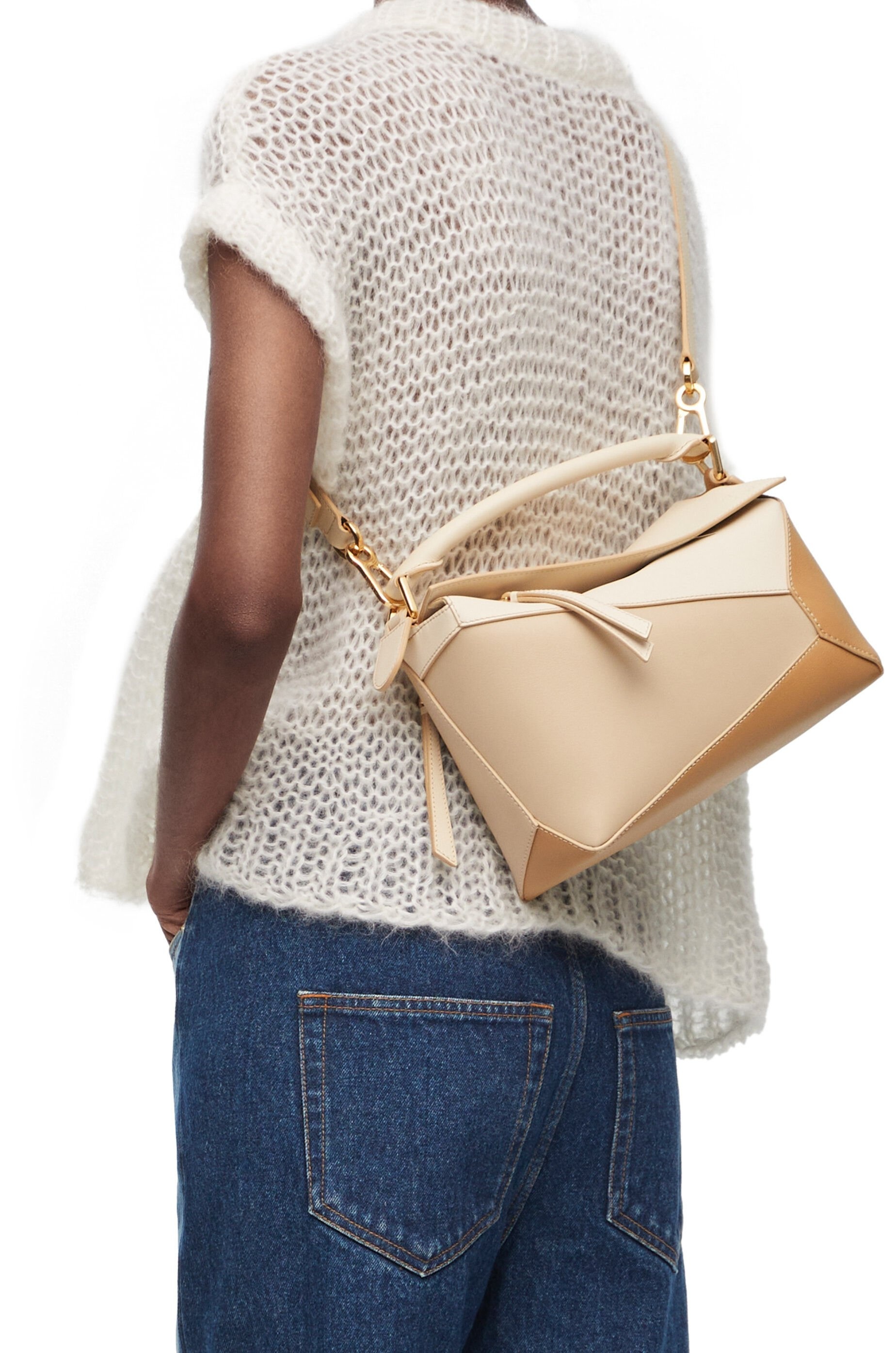 Small Puzzle Edge bag in classic calfskin - 3