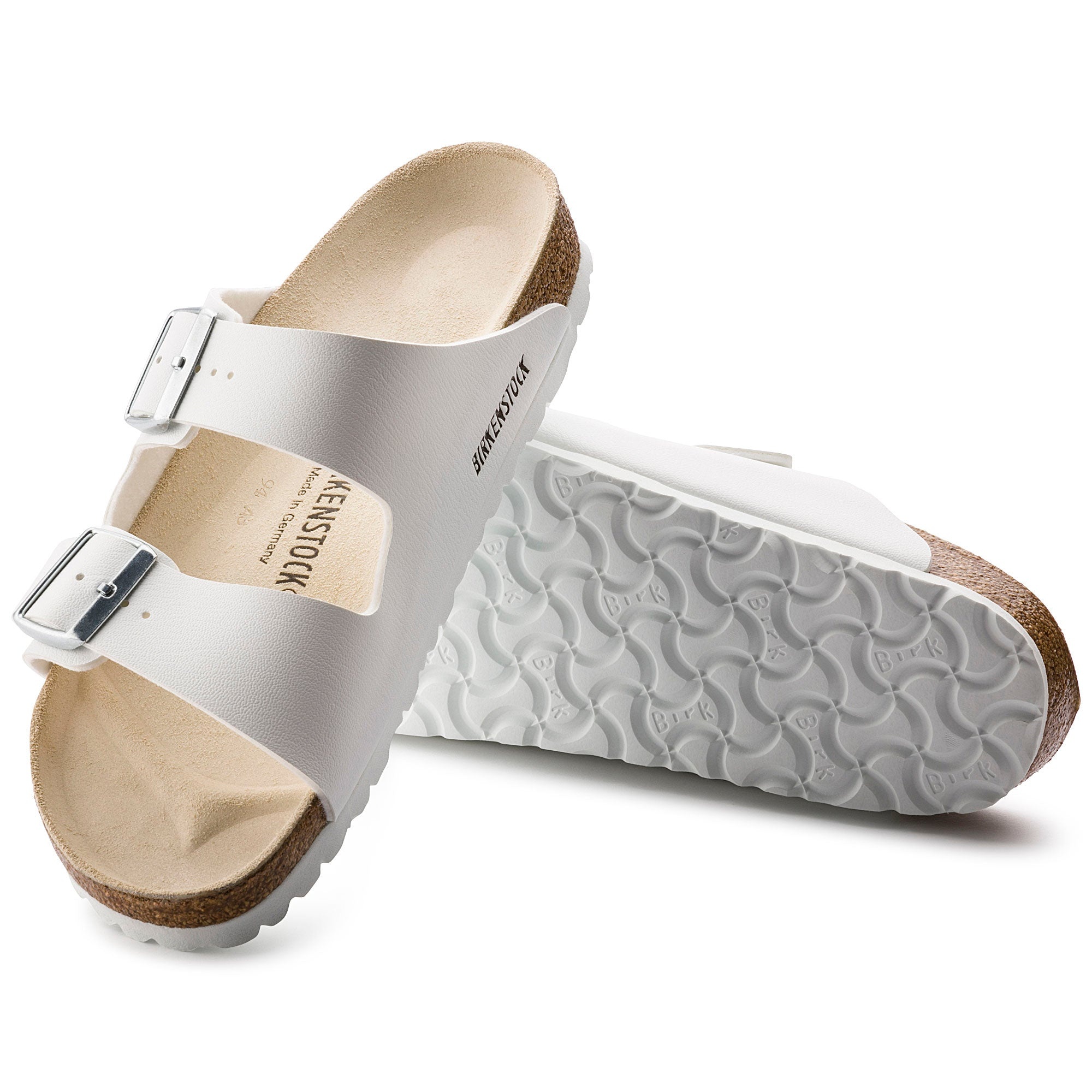 Birkenstock Arizona Birko Flor Narrow Fit 'White' 0051733 - 5